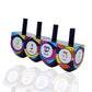 The Dreidel Company Multi Colored Hand Painted Wooden, The Hanukkah Game, Let'S Play Dreidel (100-Pack)