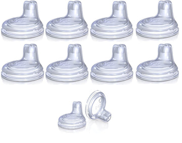 Nuby Replacement Silicone Spouts 10 Pack ((for Item 890 and 891)