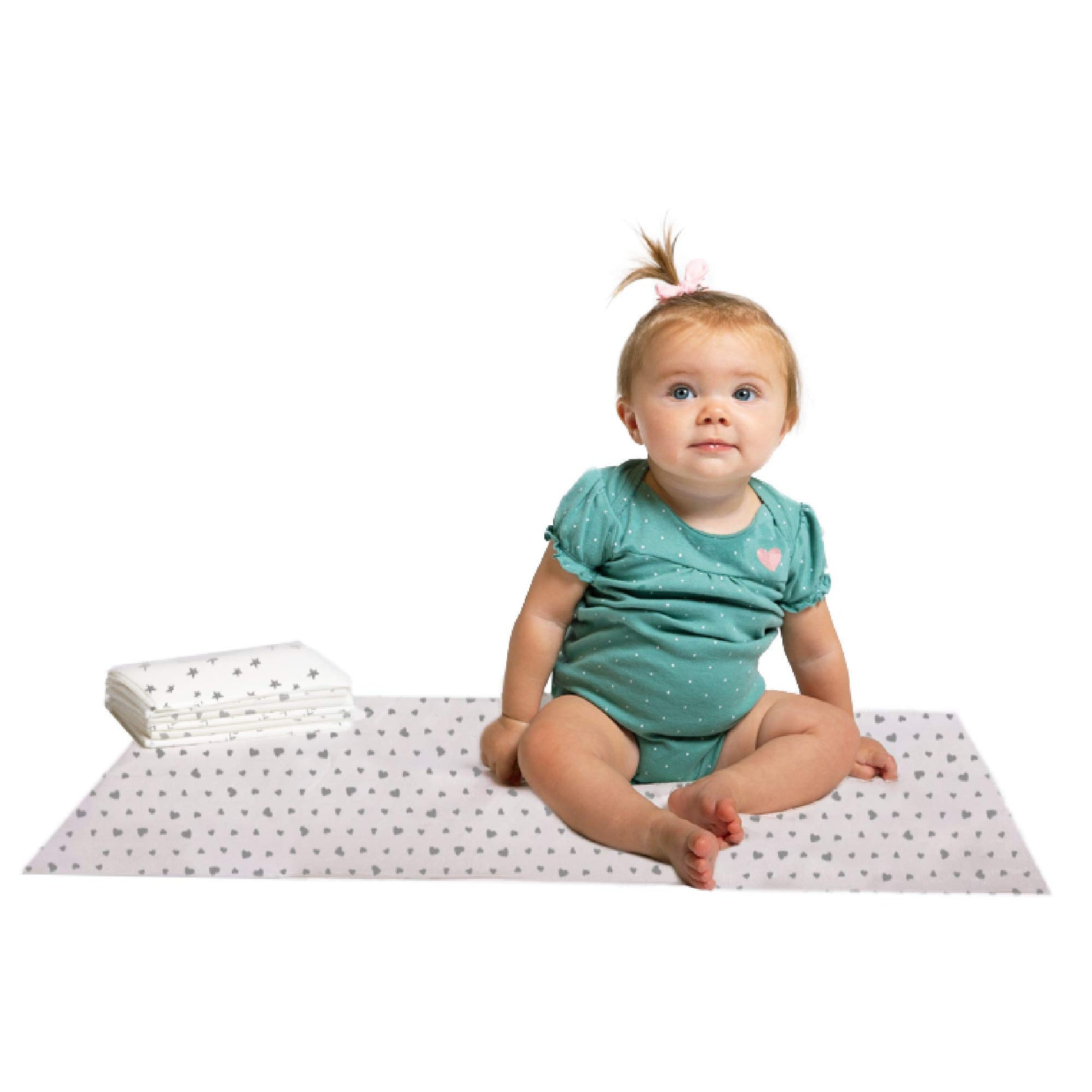 J.L. Childress Healthy Habits Disposable Changing Pads For Baby - Absorbent, No-Leaks, Diaper Changing Table Liners - Disposable