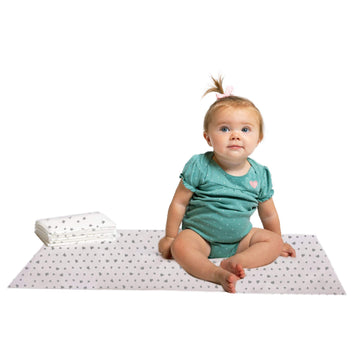 J.L. Childress Healthy Habits Disposable Changing Pads For Baby - Absorbent, No-Leaks, Diaper Changing Table Liners - Disposable