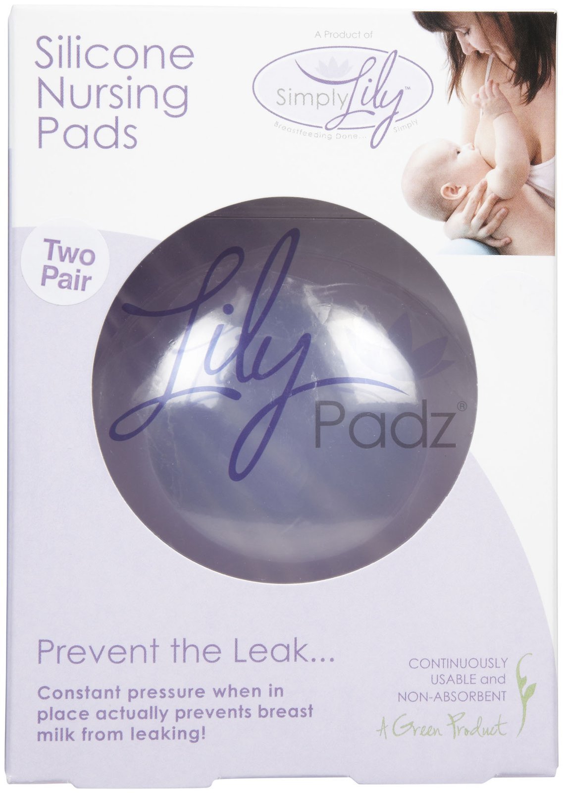 Lilypadz Reusable Nursing Pads - Large - 2 Pairs
