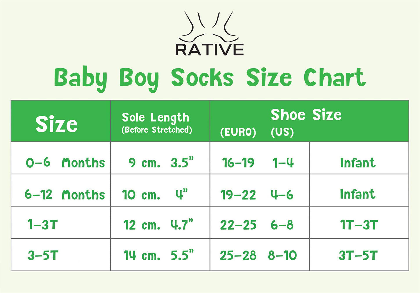 Rative Non Skid Anti Slip Slipper Cotton Crew Dress Socks With Grips For Baby Toddlers Kids Boys (0-6 Months, 12-Pairs/Rb-71112)