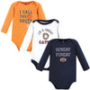 Hudson Baby Unisex Baby Cotton Long-Sleeve Bodysuits, Fall Winter Sports, Preemie