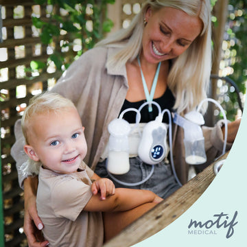 Motif Medical - New & Improved Duo - Portable Double Electric Breast Pump, Easy, On-The-Go Pumping, Ideal For Travel Moms