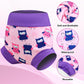 Moomoo Baby Swim Diapers 3 Pcs Waterproof Reusable Swim Diapers For Baby Swim Lesson 3T, Pink
