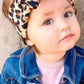 Koolgil Baby Girl'S Cute Toddler Bow Headbands Bowknot Rabbit Hairband Headwear For Daily Life Travel Photography (Leopard C)