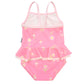 Gerber Girls' One-Piece Swimsuit, Pink Daises, 6-9 Months