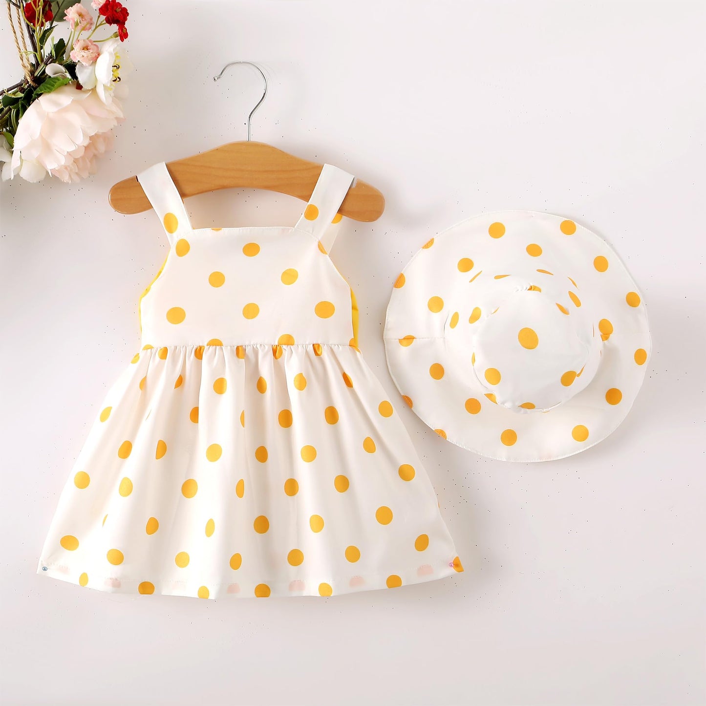 Toddler Girl Clothes Little Girl Summer Dresses White Polka Dot Sleeveless Dresses Sundress Summer Outfits Toddler Dress For Gir