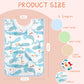 Newwiee 5 Pcs Large Towel Bib Toddler For Baby Toddler Cloth Bib Soft Pullover Baby Absorbent Full Coverage Drooling Feeding(Viv