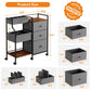 Modanais Baby Diaper Caddy Organizer And Storage - 3 Tier Rolling Cart With Dividers And Drawers, Easy To Assemble, Mobile Utili