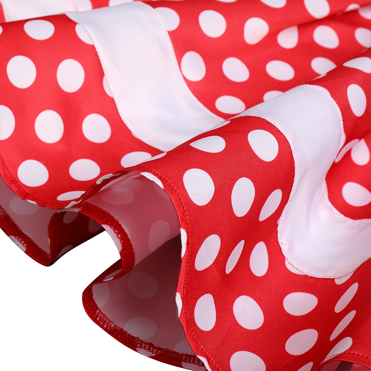 Ibtom Castle Kids Baby Girl Polka Dots Princess Costume Birthday Cake Smash Outfits Fancy Dresses Up Pageant Party Cosplay Mouse