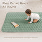 Comfy Cubs Rectangle Kids Play Mat - Small 36 X 60 Inches Soft Quilted Baby Floor Mat With Non-Slip Bottom - Plush Design For To