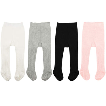 Zando Baby Girls Tights Soft Cable Knit Tight Leggings For Baby Big Girls Toddler Seamless Socks Infant Pants Stockings Colorful