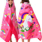 VOOVA & MOVAS Hooded Towels for Kids 3-10 Years, 30X50, Soft Thick Cotton | Absorbent Beach, Bath, Pool Swim Towels | Cover up