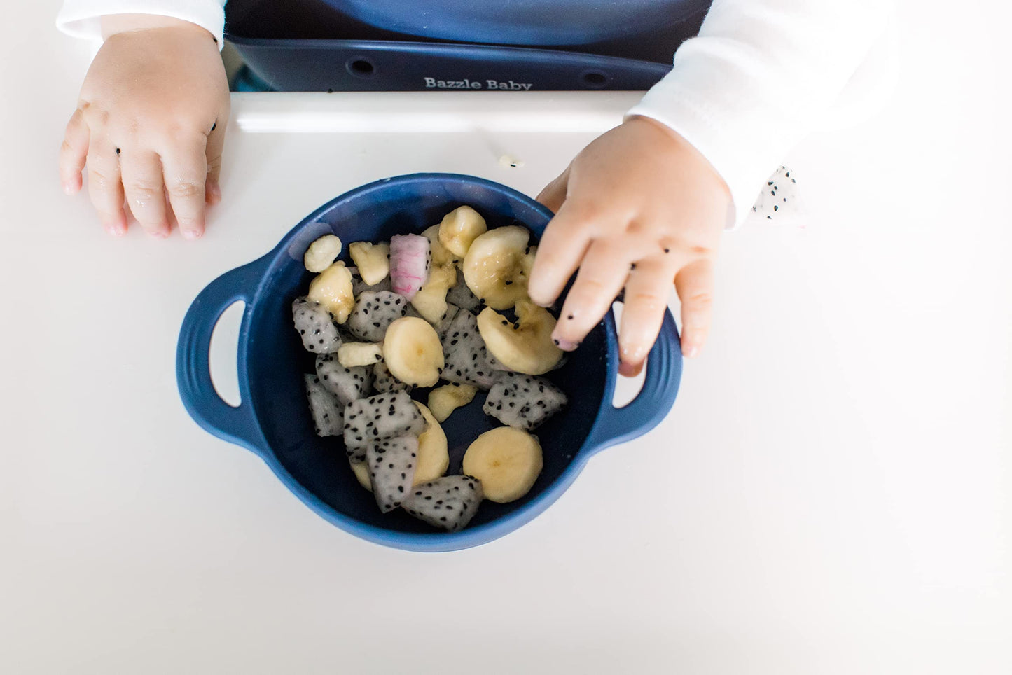 Bazzle Baby Silicone Suction Bowls With Suction Lid And Spoon | 3-Piece Set | Bpa Free Silicone | Perfect For 4-36 Months.