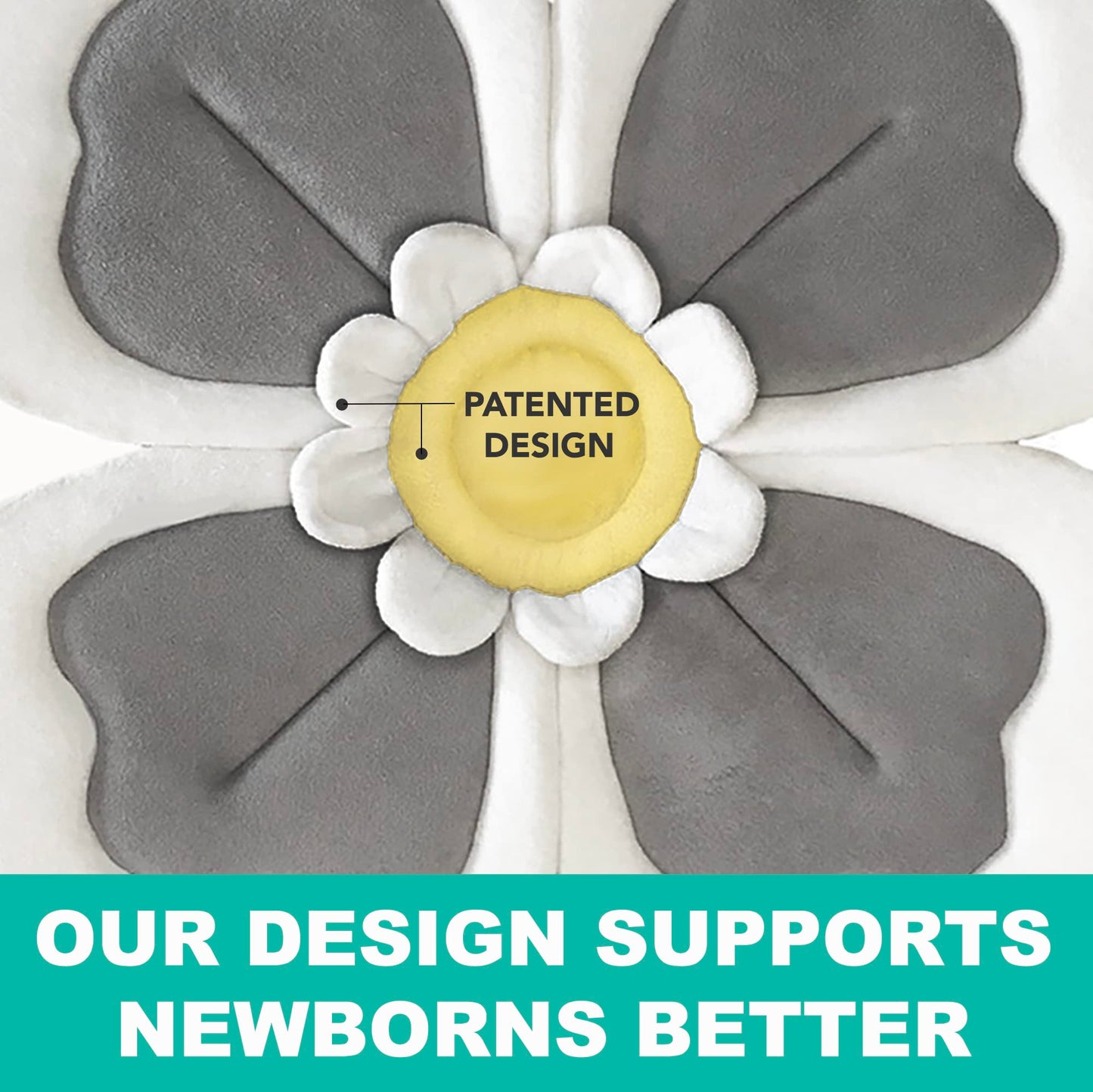 Baby Bath Flower For Sink - Flower Bathtub For Baby Organic 5Pc Set -Blooming Baby Bath Flower Fits Bathtub Sink Tub -More Suppo