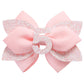 Pink Birthday Hair Bow for Baby Girls 1 2 3 4 5 6 Years Glitter Party Decoration Hair Accessories for Five 5th Birthday