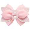 Pink Birthday Hair Bow for Baby Girls 1 2 3 4 5 6 Years Glitter Party Decoration Hair Accessories for Five 5th Birthday