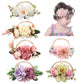 Cinaci 6 Pack Delicate Floral Rose Daisy Flower Super Stretchy Soft Nylon Headbands Hair Bands Accessories For Baby Girls Newbor