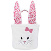 Easter Eggs Basket, Fluffy Bunny Baskets Cute Plush Rabit Basket With Foldable Bunny Ears, Easter Egg Hunts Easter Theme Party S