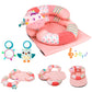 Blublu Park Sit Me Up Floor Seat With Detachable Support Pillow For Infant, 3-In-1 Tummy Time Mat And Baby Lounger To Prevent Re