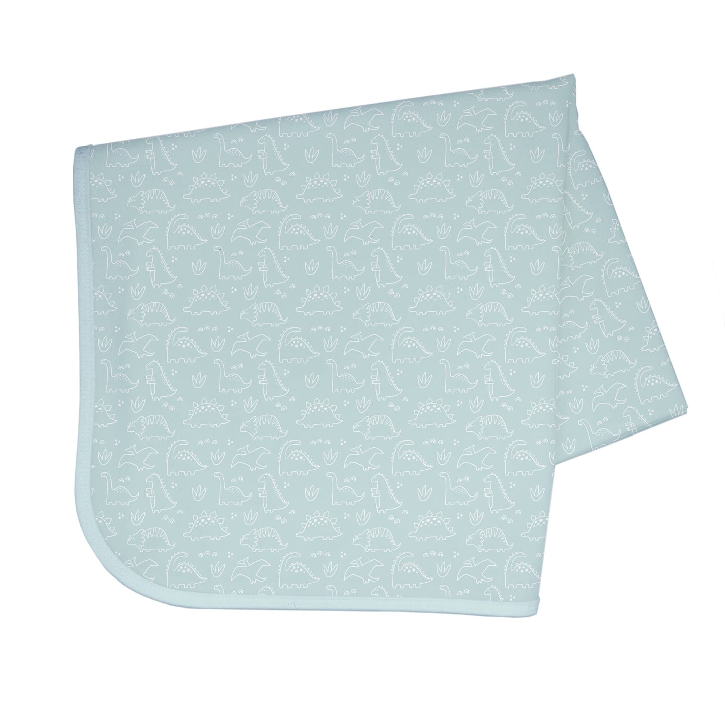 Bapronbaby Dino Friends Sage Splash Mat - Waterproof Catch-All For Under High Chairs, Floors, Tables, Playtime Or Arts & Crafts