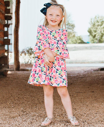 Rufflebutts Girls Navy Bow Headband - One Size