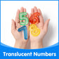 Odoorgames 48 Pcs Translucent Numbers - Light Table Toys, Manipulatives and Accessories for Enhanced Learning & Fun
