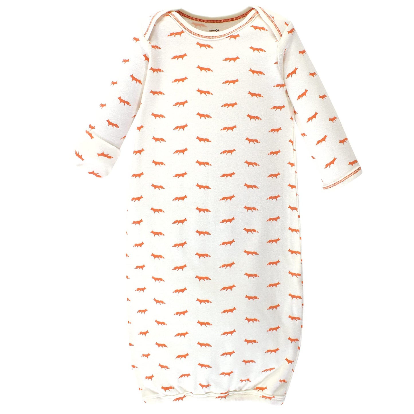 Touched by Nature Unisex Baby Organic Cotton Gowns, Prints Tribal, Preemie/Newborn