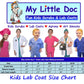 My Little Doc Toddler Lab Coat Costume Size 2 White