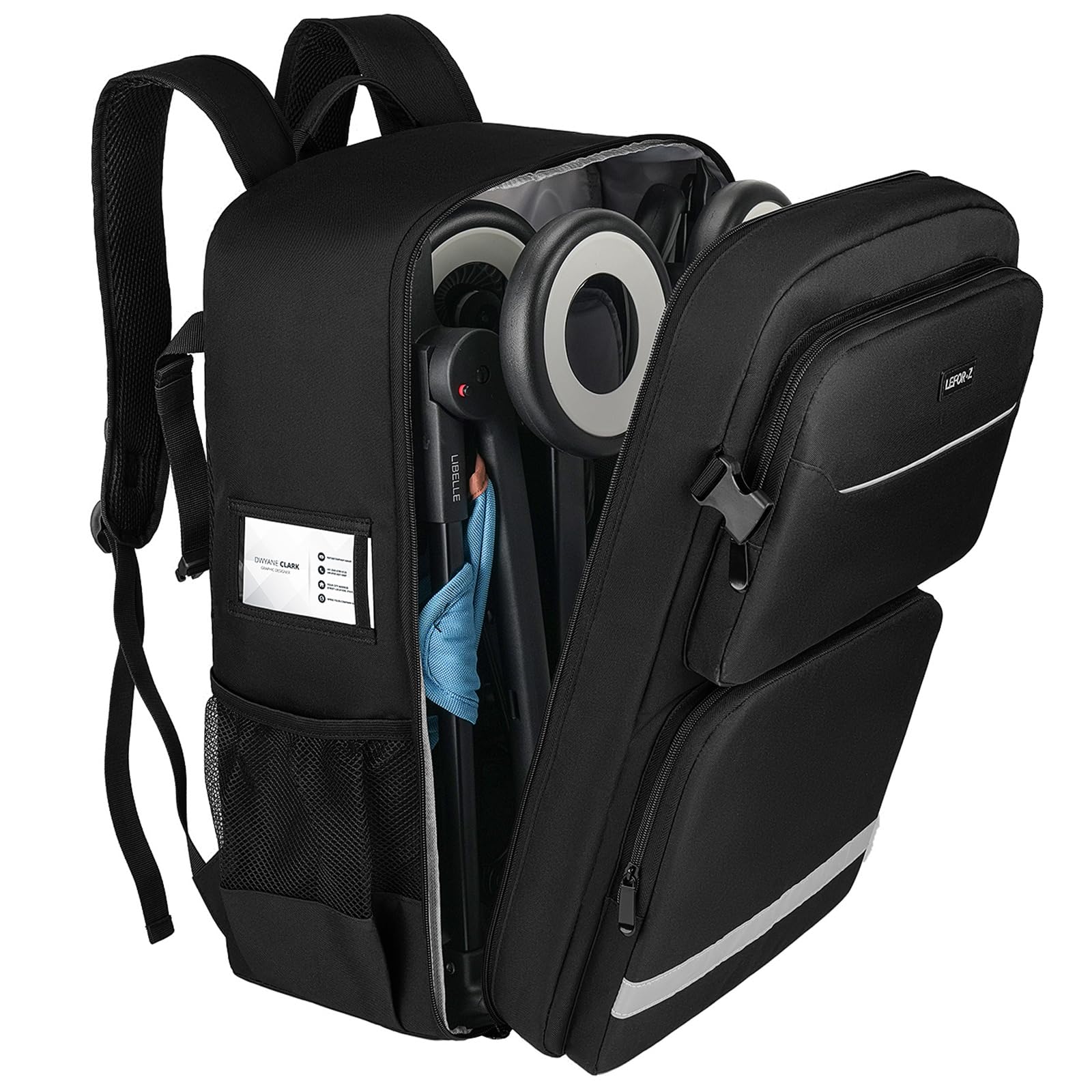 LEFORZ Stroller Travel Bag(Size:13.8  8.7  20.5),Stroller Backpack Compatible with Gb Pockit/Pockit+ All City/Air All Terr