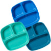 Ecr4Kids Elr-18101-Trp My First Meal Pal Divided Plates - Stackable, Bpa-Free Plastic Dishes, Dishwasher Safe, Portion Plate Set