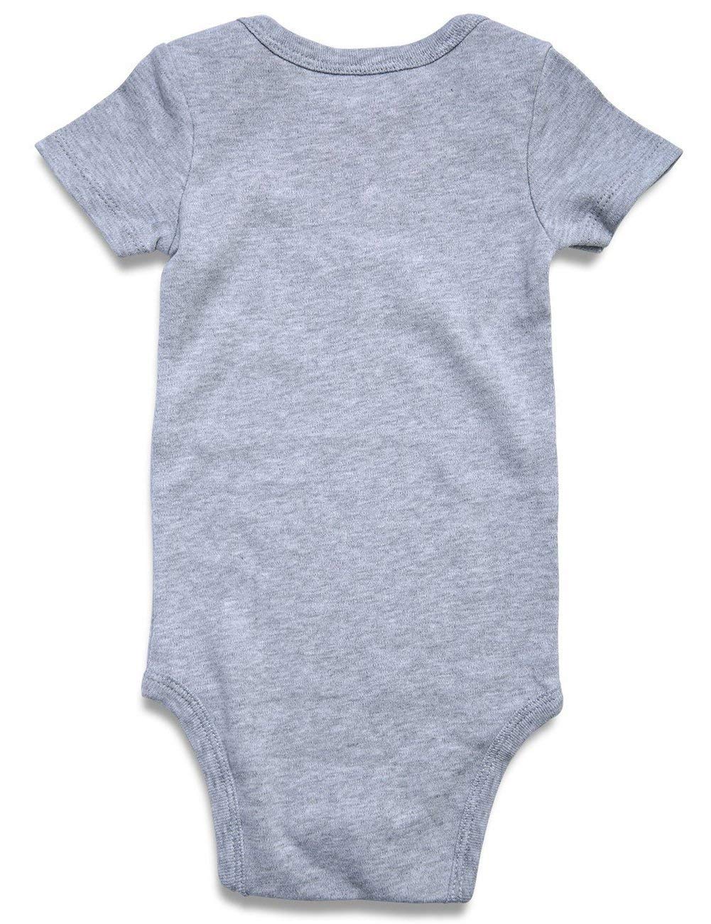 Funnycokid Newborn Baby Boys Girls Feelin Cute Might Shit Myself Later Bodysuit Grey Short Sleeve Romper Unisex Announcement Sho