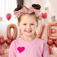 Yanjie Red Hair Bows Clips Red Velvet Bows Pink Hair Clips Girls Pink Alligator Barrettes Clips Velvet Ribbon Hair Accessories
