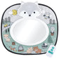 The Peanutshell Musical Baby Car Seat Mirror, Woodland Animals With Lights