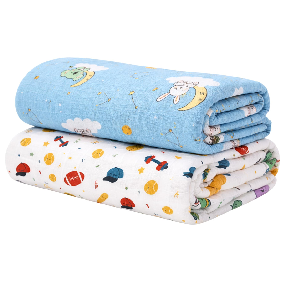 Varniya Lifestyles Muslin Swaddle Blanket  Organic Cotton Baby Receiving Blanket  Soft & Breathable Lightweight Swaddle Wrap f