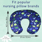 Dinosaur Nursing Pillow Cover, Breastfeeding Pillow Slipcover for Baby Boys & Girls, Nursing Pillow Case for Newborn, Soft Fabri