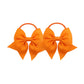 Lddcx Hair Tie, Baby Girls' Hair Ties With Bows For Toddler Ponytail Holders, Small Hair Ties, 2Pcs, Orange