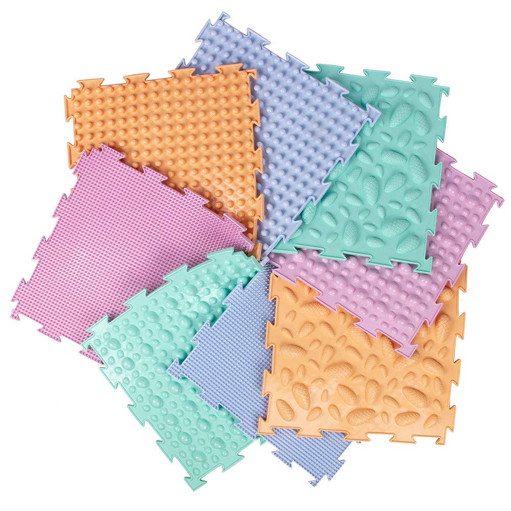 Sensory Mat Module Set Of Massage Game Mats For Kids Orthopedic Massage Puzzle Floor Mats Sensory Toys For Autistic Children (Li
