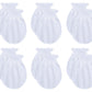 Rative Newborn Baby Cotton Gloves Sleep Sleeping No Scratch Mittens Mitts Set For 0-6 Months Unisex Neutral Boys Girls (6 Pairs/