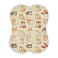 YYZZH Lovely Shiba Inu Dog Muslin Burp Cloths for Baby 2 Pack Soft 100% Cotton Baby Washcloths Bibs for Boy Girl