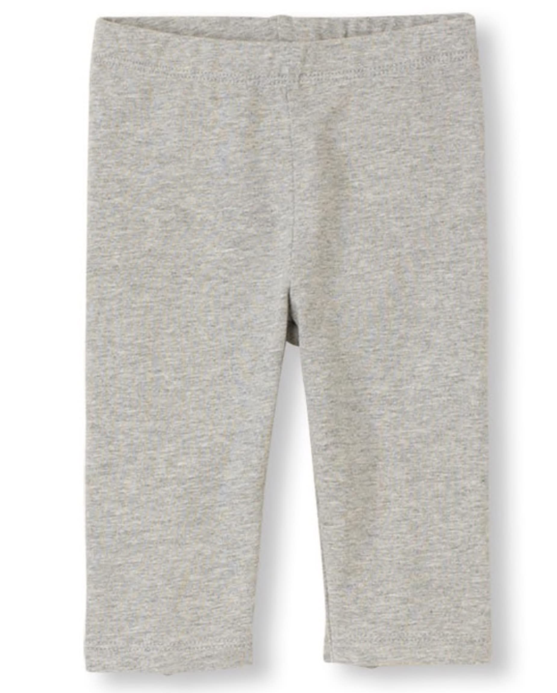 The Children'S Place Baby Toddler Girls Capri Leggings, Heather Grey, 3T – Cuteb WBBAPB0748N6JSV
