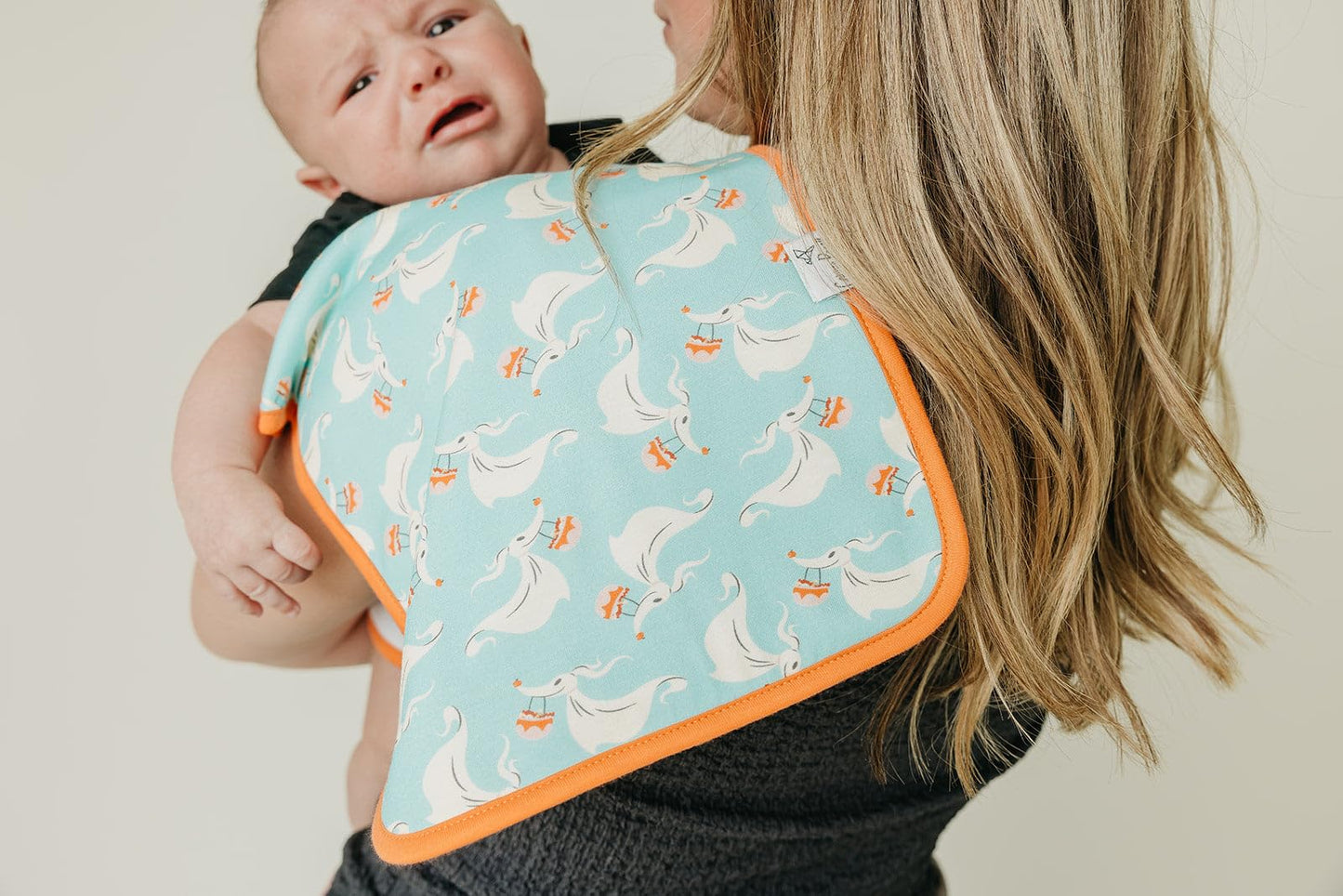 Copper Pearl Baby Burp Cloth Large 21''X10'' Size Premium Absorbent Triple Layer 3-Pack Gift Set 'Nightmare Before Christmas' -
