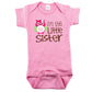 Baby Girl Bodysuits For Little Sisters, 0-3 Month, I'M The Little Sister With Owl