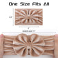 Yanjie Baby Girl Headbands With Bows, Soft Elastics Handmade Velvet Hairbands And Accessories For Infant Toddlers Kids In Khaki,