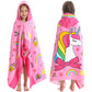 Bavilk Kids Hooded Bath Beach Towel Girls Boys Swim Pool Cover Up Super Absorbent Cute Cartoon Animal Full Vitality
