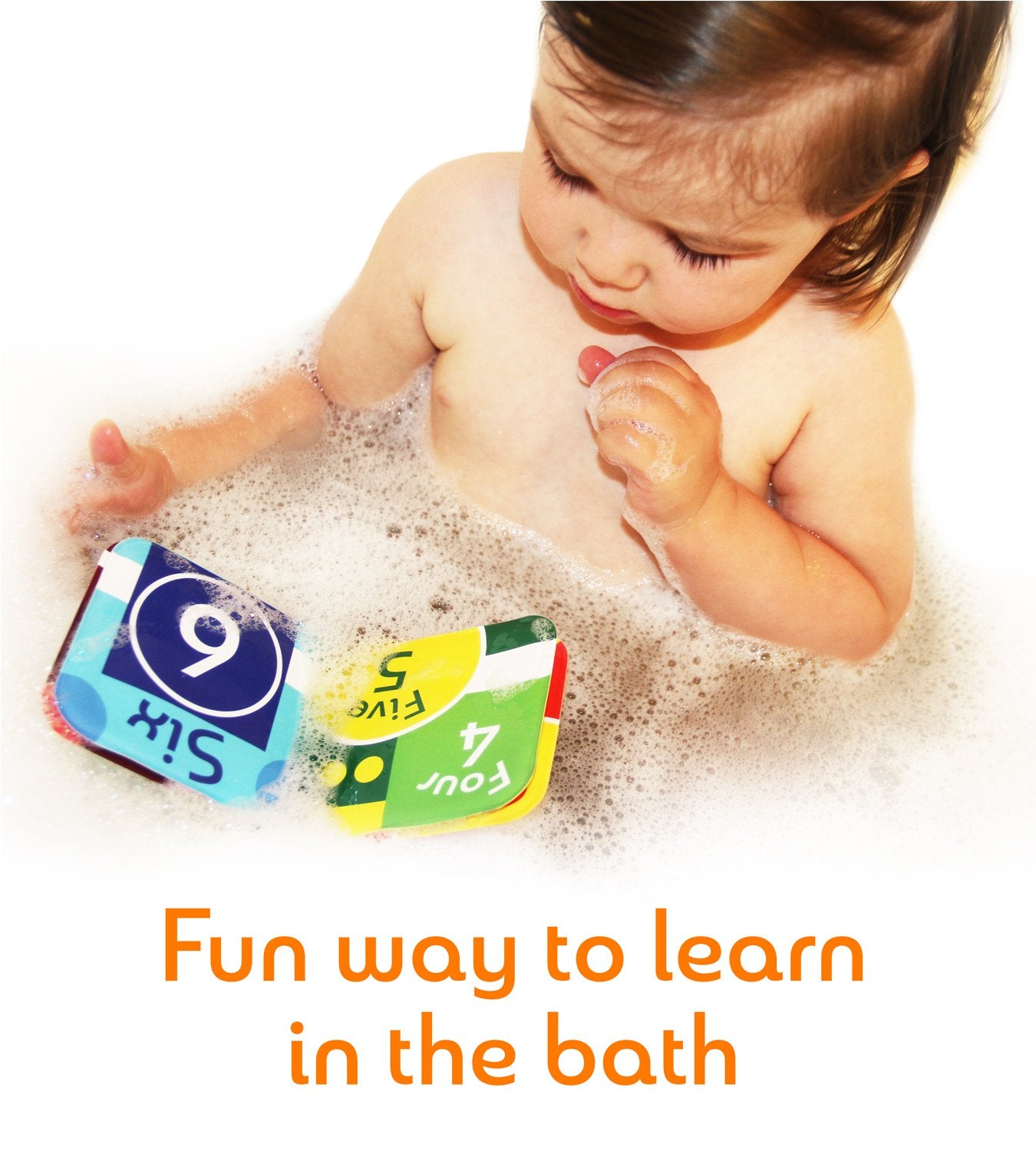 Floating Baby Bath Books Set of 4 - Bath Books for Babies, Infants - Waterproof, Mold-Free Bath Toys for Learning & Early Educat