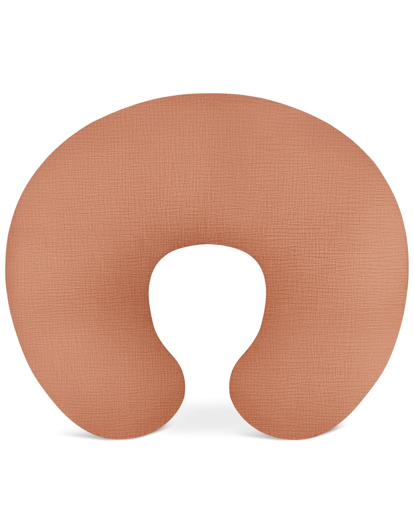 Nursing Pillow Covers, Muslin Nursing Cover For Breastfeeding Pillows, Comfortable For Baby Girls And Boys (Brick)