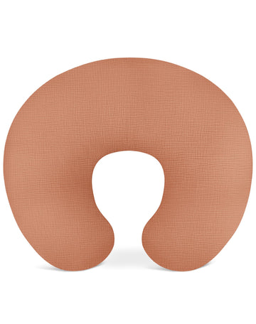 Nursing Pillow Covers, Muslin Nursing Cover For Breastfeeding Pillows, Comfortable For Baby Girls And Boys (Brick)