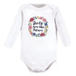 Hudson Baby Unisex Baby Cotton Long-Sleeve Bodysuits, Girls Are The Future, Preemie